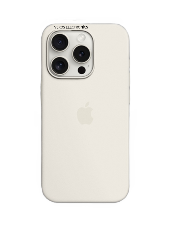 İphone Uyumlu Logolu İçi Kadifeli Lansman Silikon Kılıf Beyaz