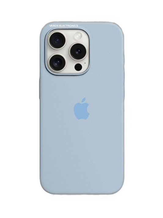 İphone Uyumlu Logolu İçi Kadifeli Lansman Silikon Kılıf Bebe Mavi