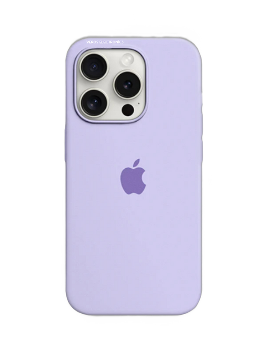 İphone Uyumlu Logolu İçi Kadifeli Lansman Silikon Kılıf Lila